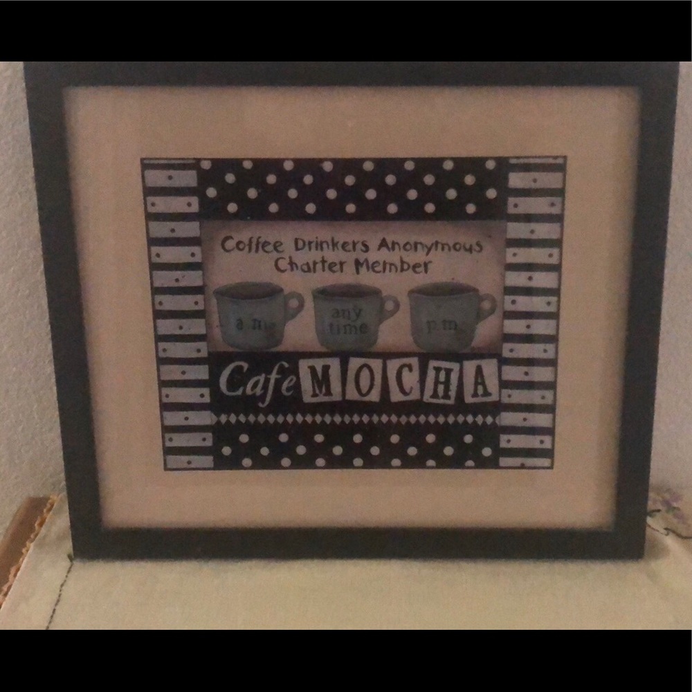 Coffee print wall decor